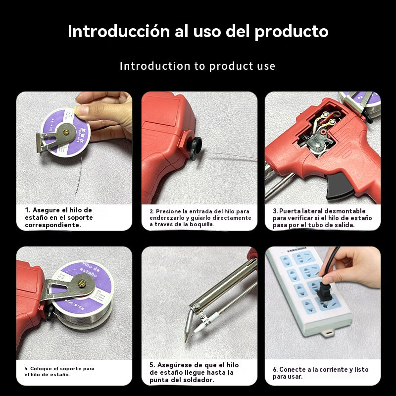 🔥30%OFF🔥Pistola de soldar eléctrica manual, set de soldadura automático