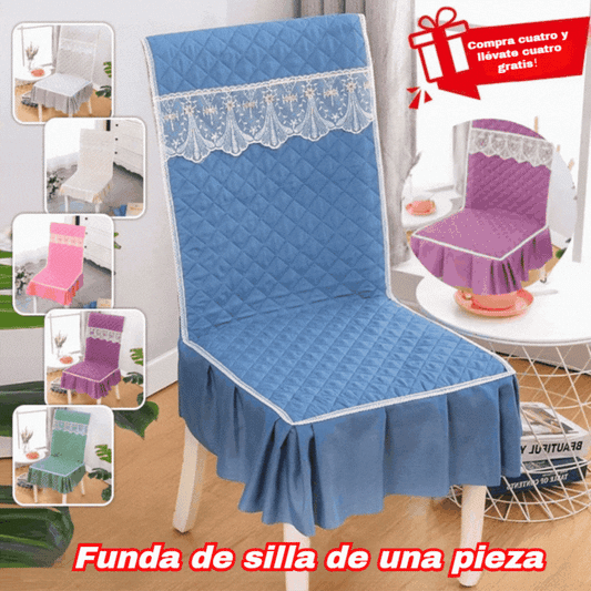 30%OFF🔥🔥Funda de silla universal con cojín integrado para el hogar, funda universal para mesa y silla, cojín antideslizante para silla, cojín de respaldo