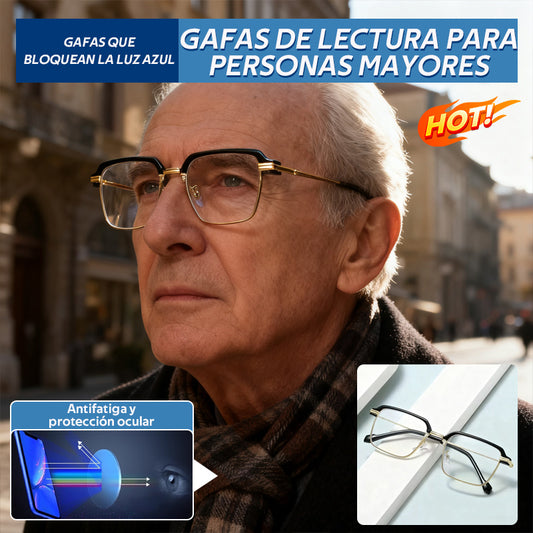 30%OFF👓Gafas de lectura para hombre con filtro de luz azul