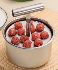 30%OFF🔥Máquina para hacer albóndigas de acero inoxidable, práctico utensilio de cocina, ideal para albóndigas de carne y pescado🍖🐟