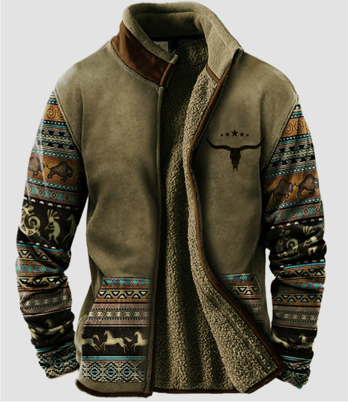 2026 Sudadera con capucha de manga larga 3D para hombre Otoño Invierno Cálido resistente al frío