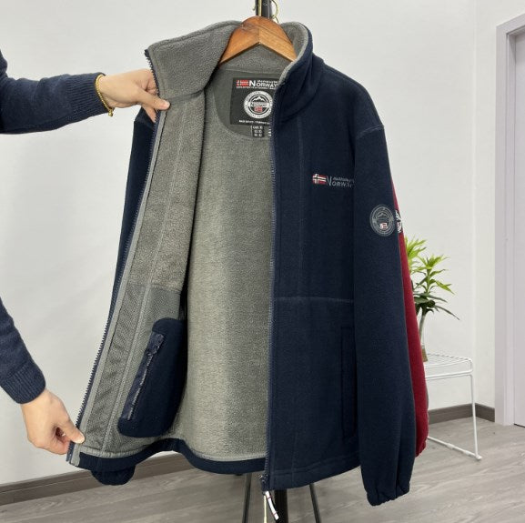 30%OFFChaqueta de Terciopelo Grueso de Lana para Hombre, Talla Grande, Cálida y Cómoda para Otoño e Invierno【40% de Descuento】