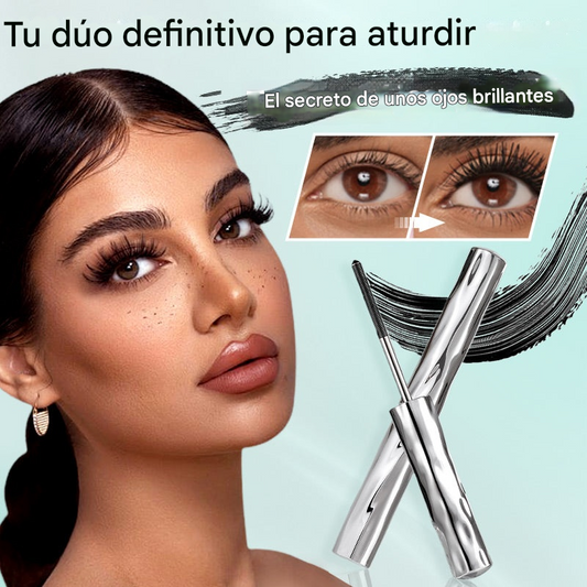 💥【Compra 1 y llévate 1 gratis】—🤩Elección más popular🔥Oferta especial 2025🔥Set de máscara de pestañas de alargamiento y rizado extremo